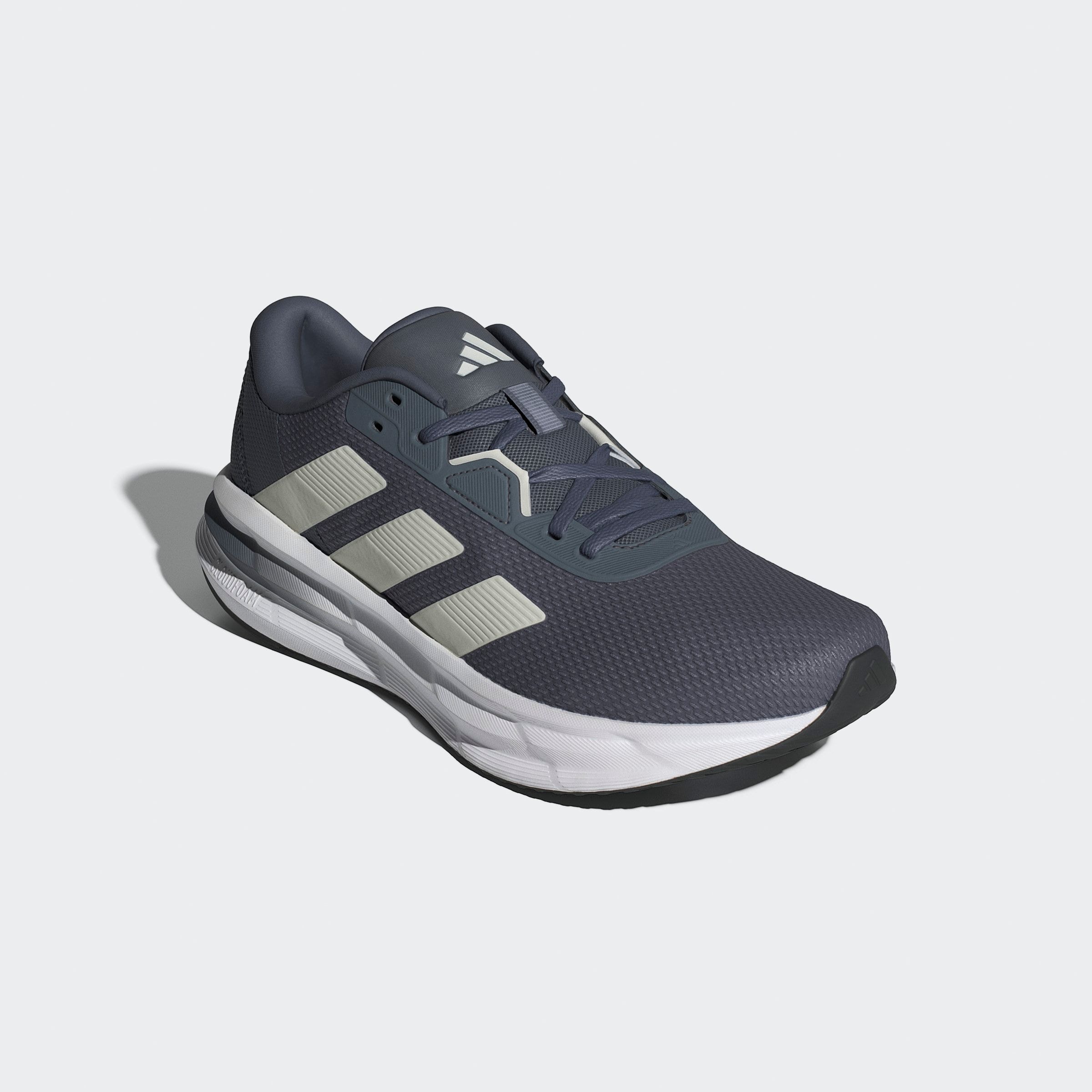 Laufschuh ADIDAS PERFORMANCE "GALAXY 7", Damen, Gr. 45, weiß (onix, orbit grau, cloud weiß), Synthetik, Textil, Schuhe Laufschuh