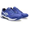 Tennisschuh ASICS "GEL-DEDICATE 8 INDOOR", Gr. 49, schwarz cobalt, weiß, Synthetik, sportlich, Schuhe, für Hallenböden
