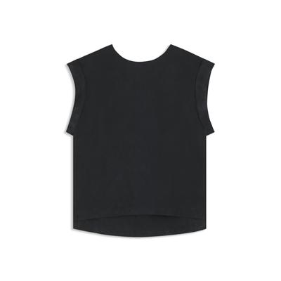 Shirtbluse BOSS ORANGE "Irnette Premium Damenmode", Damen, Gr. 44, schwarz (schwarz 001), Web, Obermaterial: 60% Cupro, 40% Viskose, unifarben, casual, regular fit, Rundhals, Kurzarm mit Umschlag, Blusen, mit Ärmelaufschlag Image