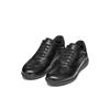 Schnürschuh GEOX "U LEITAN", Herren, Gr. 39, schwarz, Glattleder, casual, Schuhe, Sneaker, Freizeitschuh mit Geox Spezial Membrane