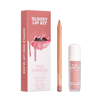 KYLIE COSMETICS Glossy Lip Kit Make-up Set COMES NATURALLY 1 g Rosegold Image