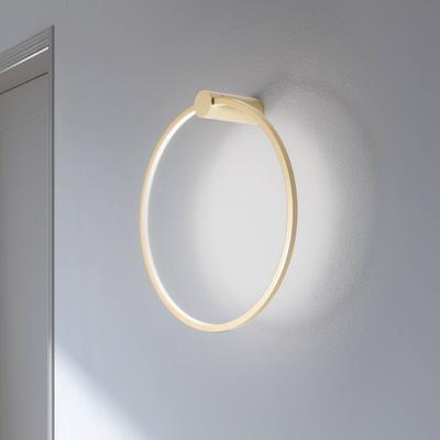 Milagro Lighting LED-Wandleuchte Saturno, gold, Ø 50 cm, Metall, 4.000 K Image