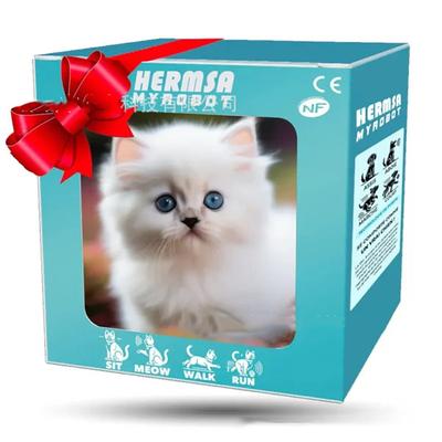 Robot Cat My Realistic Robot Kitten Interactive Kitty Toy That Walks Barks Wags Tail Plush Pet Cat For Kids Adults Realistic Robotic Cat Toy Gift That Acts Like A Real Cat