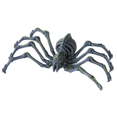 Halloween 3D Printed Spider Figurine, Large Poseable Spider Toy with Movable Joints, Retractable Articulated Animal Model for Halloween Decoration or Prank Props