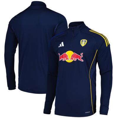 Leeds United adidas Trainings-Oberteil – Marineblau Image