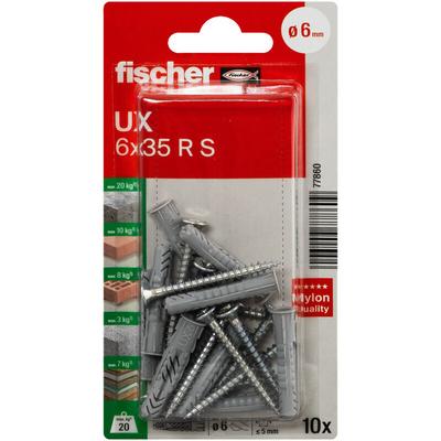 Universaldübel ux 6x35 rs k (10 Stk) - Fischer Image
