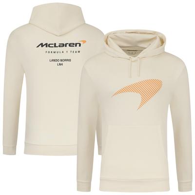 McLaren Lando Norris Fahrer-Kapuzenpullover – Creme – Unisex Image