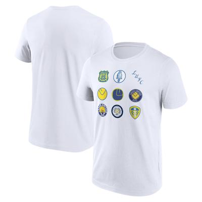 Leeds United Wappen-T-Shirt mit Grafik – Weiß – Herren Image