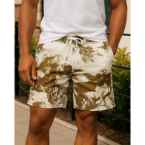 Per uomo Shorts da corsa Shorts da allenamento Pantaloncini da spiaggia Coulisse Tasca Pantaloni Allenamento Sport Outdoor Estate Primavera Leggero Traspirante Allenamento in Palestra Allenamento