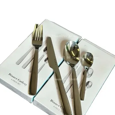 MEG Western tableware four-piece set of knives, spoons, forks four-piece set of stainless steel knives