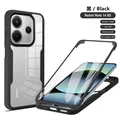 Custodie a protezione completa bifacciale 360 per Xiaomi Redmi Note 14 5G con cover proteggi schermo per Redmi Note 14 5G Global