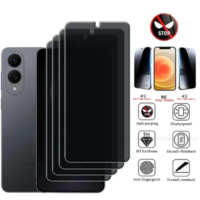 4/3/2/1Pcs For Samsung S25 Edge Glass Samsung Galaxy S25 Edge Glass 9H Privacy Anti-Spy Cover Screen Protector Samsung S25 Edge