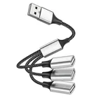 Splitter USB Hub USB tipo C Adattatore multifunzione hub USB C 3 in 1 per laptop MacBook Pro e tipo C Windows