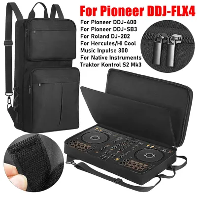 DJ-Rucksack, DJ-Controller-Hülle, Tragetasche, Reisetasche, stoßfest, kratzfest, für Pioneer DDJ-400 DDJ-FLX4/Roland DJ-202