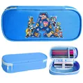 Astuccio per matite Paw Patrol per bambini Simpatico cartone animato Chase Scatole di tela blu di grande capacità Scatola di cancelleria per scolastico stile pop Regalo per bambini
