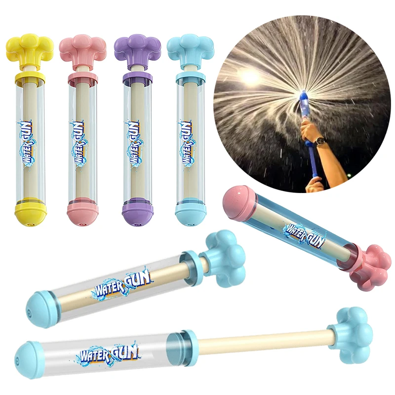 1-4PCS Feuerwerk Wasser Pistole Ausziehbare Wasser Pistole Sommer Schwimmen Party Rasen Interaktive Wasser Spray Spielzeug Outdoor geschenk Jungen Mädchen ZYF Image