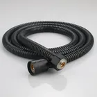 1 pz 1.5 m in acciaio inossidabile nero tubo di prolunga tubo doccia bagno tubo di prolunga tubo dell'acqua cassetto accessori per il bagno