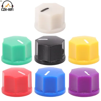 15x10mm ABS Plastic 1/4" Set Pointer Knob Button for Vintage Audio Guitar AMP Effect Pedal Stomp Box OVerdrice DJ Mixer