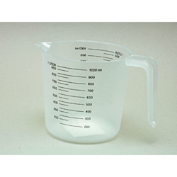 Messbecher 1 Liter, Kunststoff-Weichplastik, PP