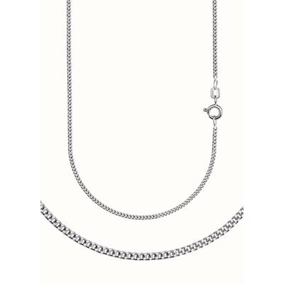 Collierkettchen FIRETTI "Schmuck Geschenk Silber 925 Halskette Panzerkette diamantiert" Gr. 42, silber (silberfarben), Halsketten, Damen, 42, Silber 925 (Sterlingsilber), B: 1,7mm, Made in Germany, B:1,7mm Image