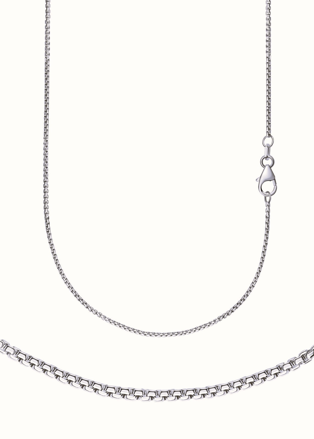 Collierkettchen FIRETTI "Schmuck Geschenk Silber 925 Halskette Venezianerkette halbrund" Gr. 55, silber (silberfarben), Halsketten, Damen, 55, Silber 925 (Sterlingsilber), B: 2mm, Made in Germany, B:2mm Image