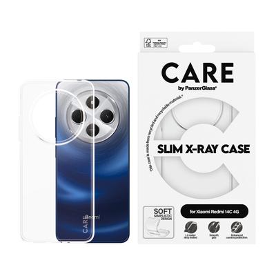 CARE BY PANZERGLASS Handyhülle "Slim X-Ray Case für Xiaomi Redmi 14C", transparent, B:11cm H:2cm T:19,6cm, Hüllen, Backcover, Schutzhülle, Handyschutzhülle, Case, Schutzcase, stoßfest Image