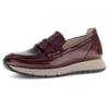 Slipper GABOR "FLORENZ", Damen, Gr. 43, rot (bordeaux), Lackleder, glänzend, modisch, Schuhe, Plateau, Schlupfschuh, Komfortschuh in Bequemweite G (= weit)
