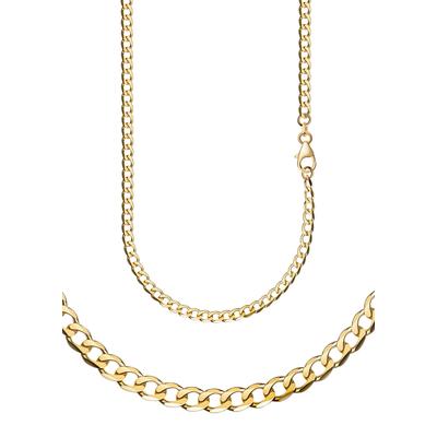 Collierkettchen FIRETTI "Schmuck Geschenk Gold 333 u. 585 Armband Kette Panzerkette diamantiert" Gr. 60, gold (gelbgoldfarben), Halsketten, Damen, 60, Gelbgold 333, B: 4mm, Made in Germany, B:4mm Image