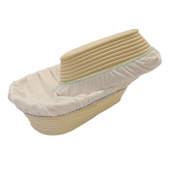 Schneider - Gärtücher für rechteckige Gärkörbe 12x27 cm, Material: 95 % Baumwolle, 5 % Elastomer Image