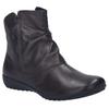 Stiefelette JOSEF SEIBEL "Naly 24", Damen, Gr. 42, braun (dunkelbraun), Leder, casual, Schuhe, Reißverschluss Stiefel, Winterstiefelette mit zwei Reißverschlüssen