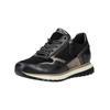 Sneaker GABOR COMFORT "Gabor Comfort Sneaker Leder", Damen, Gr. 37,5, schwarz (schwarz, grau), Leder, casual, Schuhe