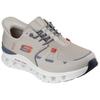 Slip-On Sneaker SKECHERS "GLIDE-STEP PRO", Herren, Gr. 46, grau (taupe, orange), Textil, sportlich, Schuhe, Laufschuh, Trainingsschuh mit flexibler Traktionslaufsohle