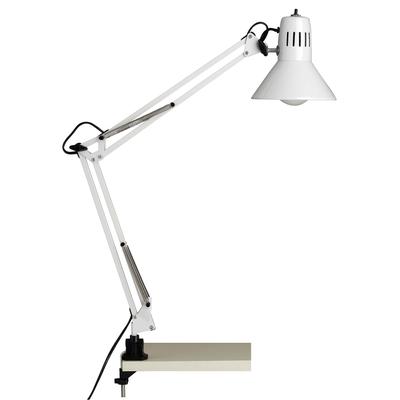 BRILLIANT Tischleuchte "HOBBY", weiß, Ø 17cm H: 70cm, Lampen, 70cm Höhe, E27 max. 40W, schwenkbar, Metall, Druckschalter Image