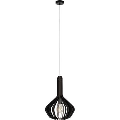 EGLO Hängeleuchte "VELASCO", schwarz, Ø 38,00cm H: 110,00cm, Lampen, Hängeleuchte in schwarz aus Stahl - exkl. E27 - 40W, Designlampe Image