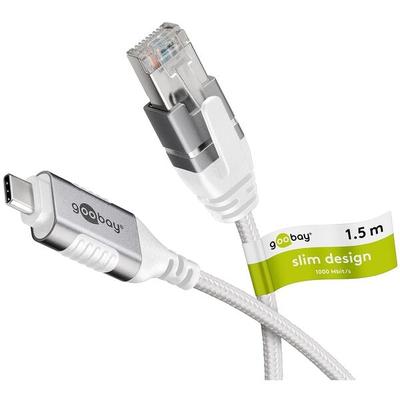 goobay Adapterkabel USB-C 3.1/RJ45 weiß 1.5 m Image