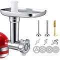 Ontway - Accessorio per tritacarne compatibile con i tubi per insaccare le salsicce Kitchenaid con