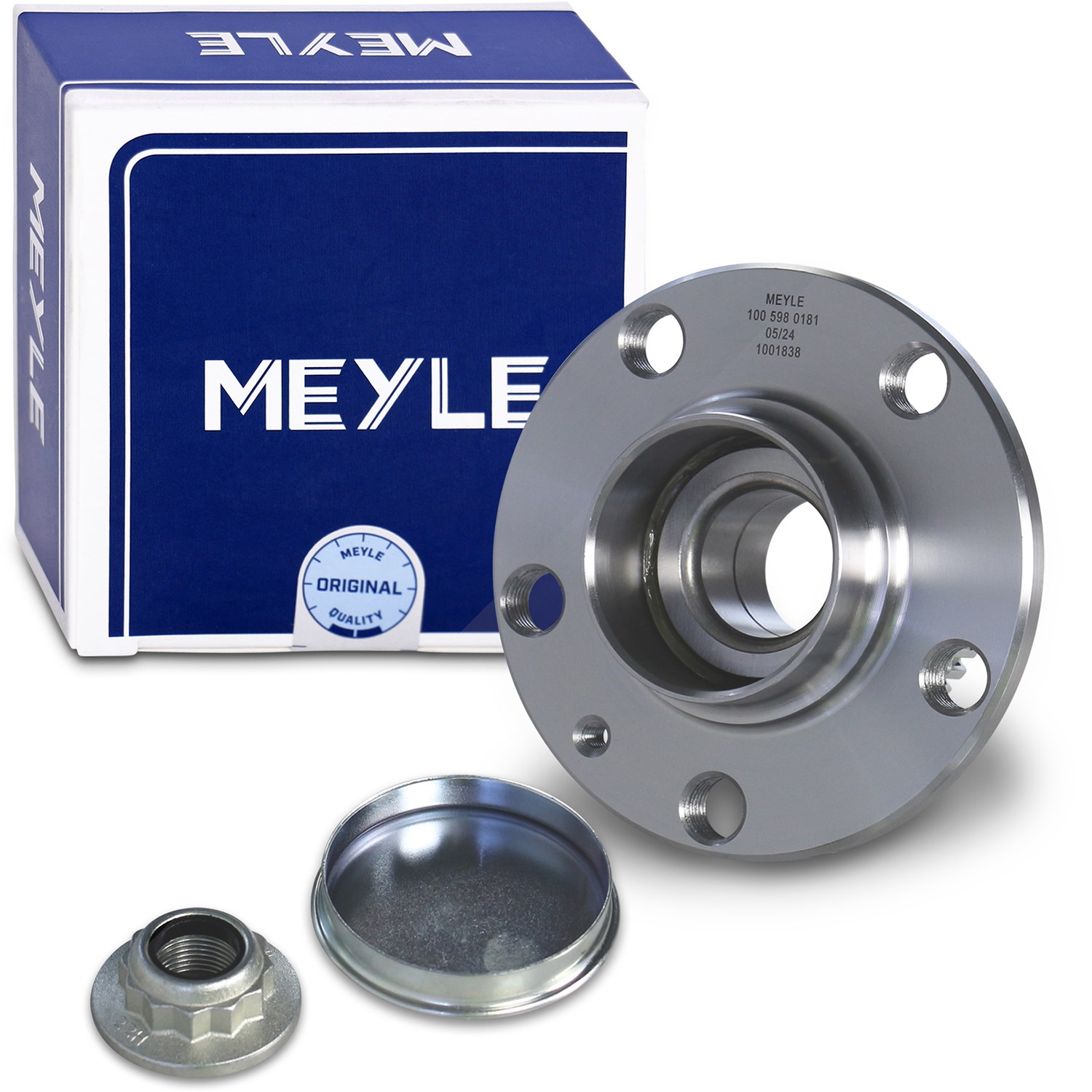 Meyle Radlager mit Radnabe hinten [Hersteller-Nr. 1005980181] für VW, Audi, Skoda, Seat