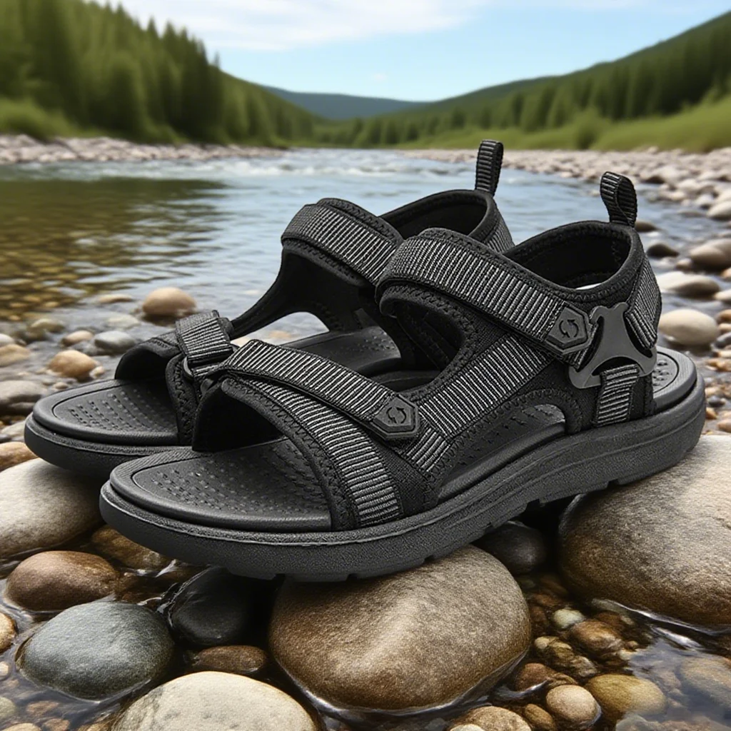 Bequeme Herren-Sandalen, Sommer, leicht, lässig, Outdoor, Strand, Urlaub, Hausschuhe, modische, atmungsaktive Schuhe, Größe 40–45