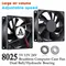 Gdstime DC 5V 12V 24V 48V 80mm 8025 ventilateur de boîtier d