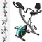 Foldable Exercise Bike Stationary Bikes for Home,5 IN 1 Indoor Workout Bike,Cycling Bike with 16-Level Quiet Magnetic Resistance