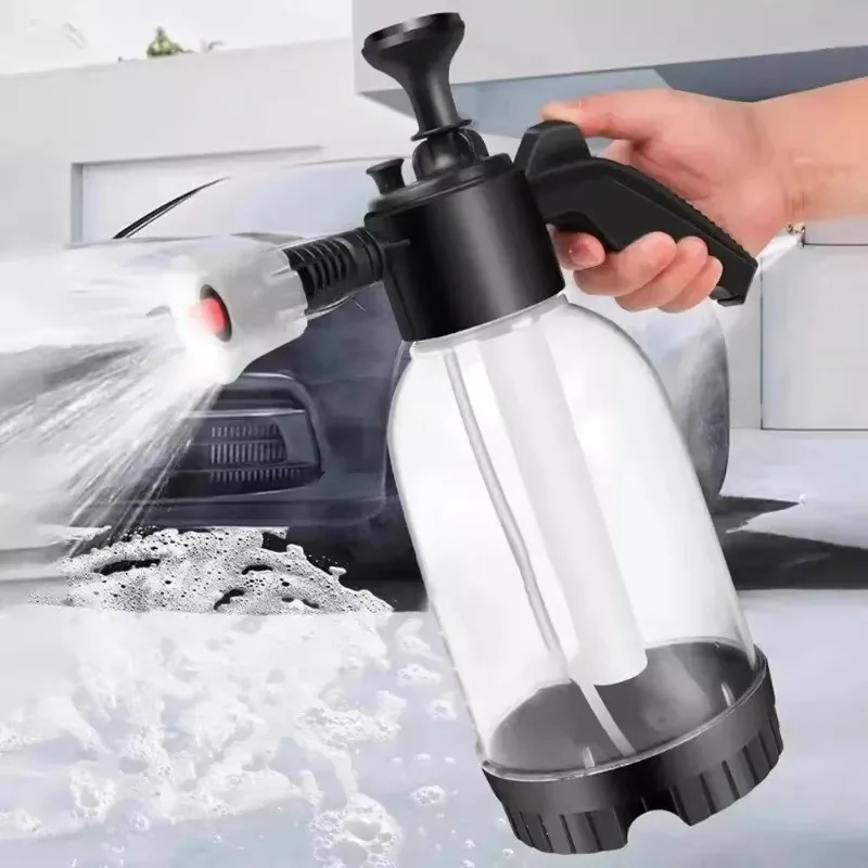 2L Schaum Sprayer Auto Waschen Handheld Schaum Gießkanne Luft Vor Image
