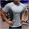 T-shirt da uomo da palestra Abbigliamento sportivo da fitness T-shirt casual a maniche corte Asciugatura rapida Abbigliamento sportivo da corsa Uomo Abbigliamento oversize Top Nuovo