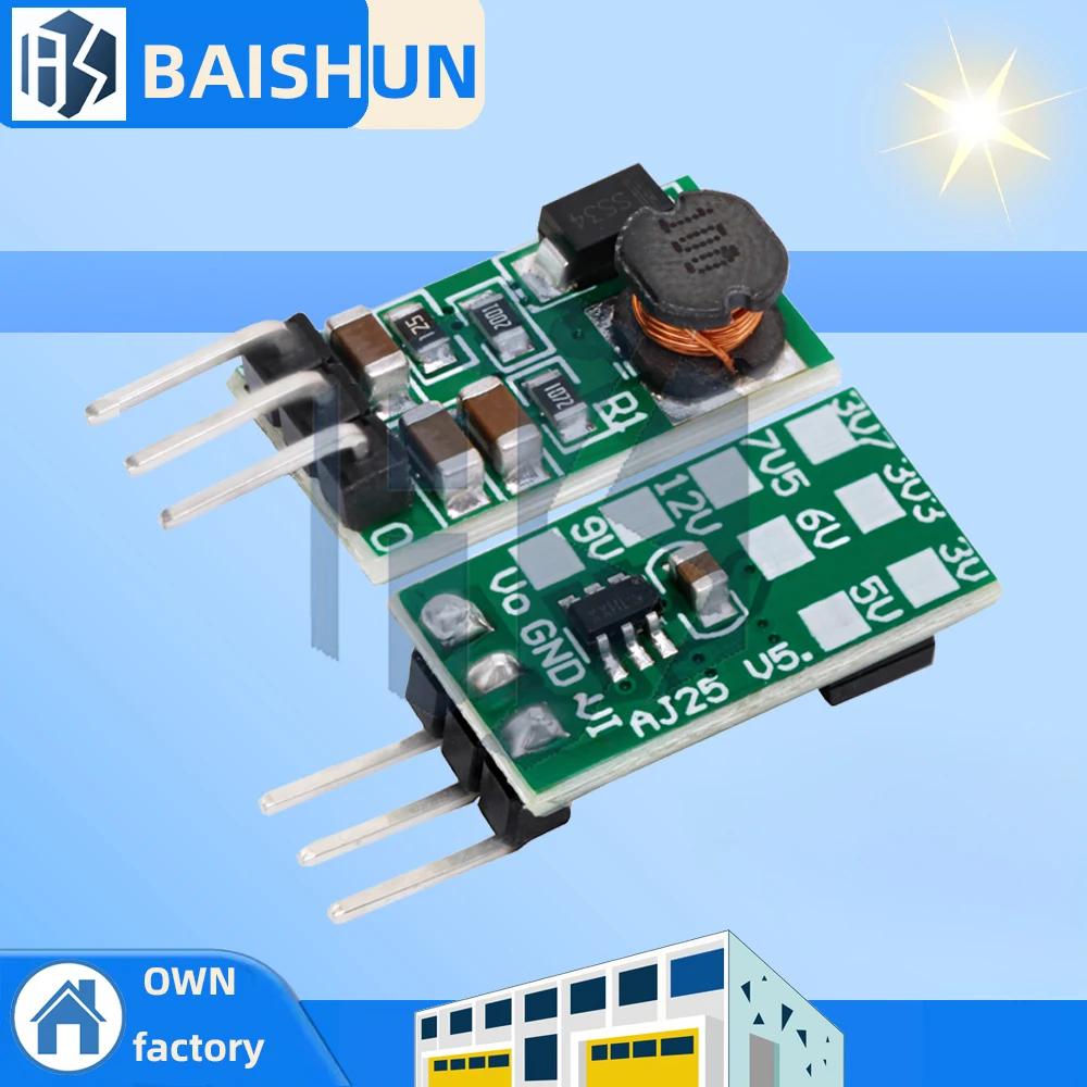 DD4012SA 1A DC 5-40V zu 3V 3,3V 3,7V 5V 6V 7,5V 9V 12V Regler DC-DC StepDown Step-Down Buck Converter Modul Board Image