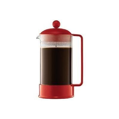 Bodum Brazil 1-Liter 34-Ounce French Press Coffeemaker, Red
