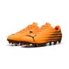 Fußballschuh PUMA "ATTACANTO II FG/AG", Gr. 44,5, heat fire, puma schwarz, Synthetik, bedruckt, sportlich, Schuhe, für Rasenplätze