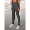 Loungepants FRENCH CONNECTION, Damen, Gr. 48/50, N-Gr, grau (anthrazit meliert), Obermaterial: 70% Viskose, 25% Polyamid, 5% Elasthan, unifarben, bestickt, modisch, figurbetont lang, Hosen, schmale sportive Form, weich fließend
