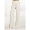 Loungepants FRENCH CONNECTION, Damen, Gr. 44/46, N-Gr, beige, Obermaterial: 78% Polyester, 19% Viskose, 3% Elasthan, unifarben, modisch, bequem lang, Hosen, in gerippter Strickoptik