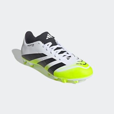 Fußballschuh ADIDAS PERFORMANCE "PREDATOR CLUB E FÜR KUNSTRASEN, HART- UND ASCHENPLÄTZE", Gr. 45, bunt (cloud weiß, core schwarz, lucid lemon), Synthetik, sportlich, Schuhe, geeignet für Rasen- und Kunstrasenplätze Image