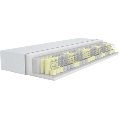 Taschenfederkernmatratze ÄLGDRÖM "NEU Tinden 26, 7 Zonen Matratze 90x200 cm, 140x200 cm & weitere Größen", weiß, B:80cm H:26cm L:200cm, Bezug: 100% Polyester. Steppfüllung: 100% Polyester, Matratzen, Wendematratzen H2/H3/H4, ergonomisch, atmungsaktiv Image