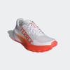 Trailrunningschuh ADIDAS TERREX "TERREX AGRAVIC 3 TRAILRUNNING", Gr. 40, cloud weiß, semi impact orange, dash grau, Textil, Synthetik, sportlich, Schuhe, Trail-Runningschuhe